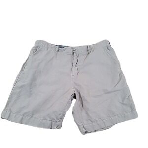 True Grit Los Angeles Linen-COTTON BLEND  GRAY Shorts‎ Casual Men's Sz 36
